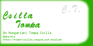 csilla tompa business card